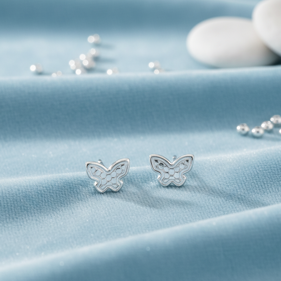 Graceful Flutter Stud Earrings