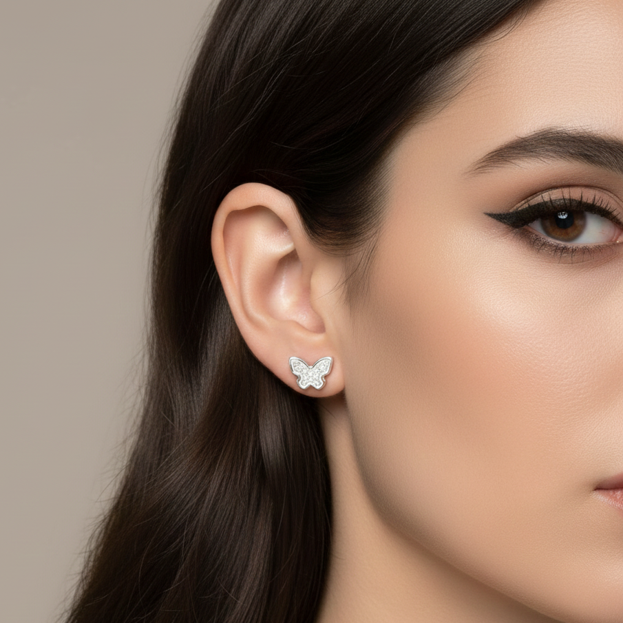 Graceful Flutter Stud Earrings