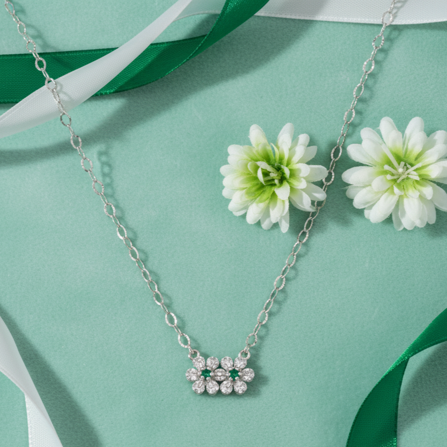 The Emerald Bloom Necklace