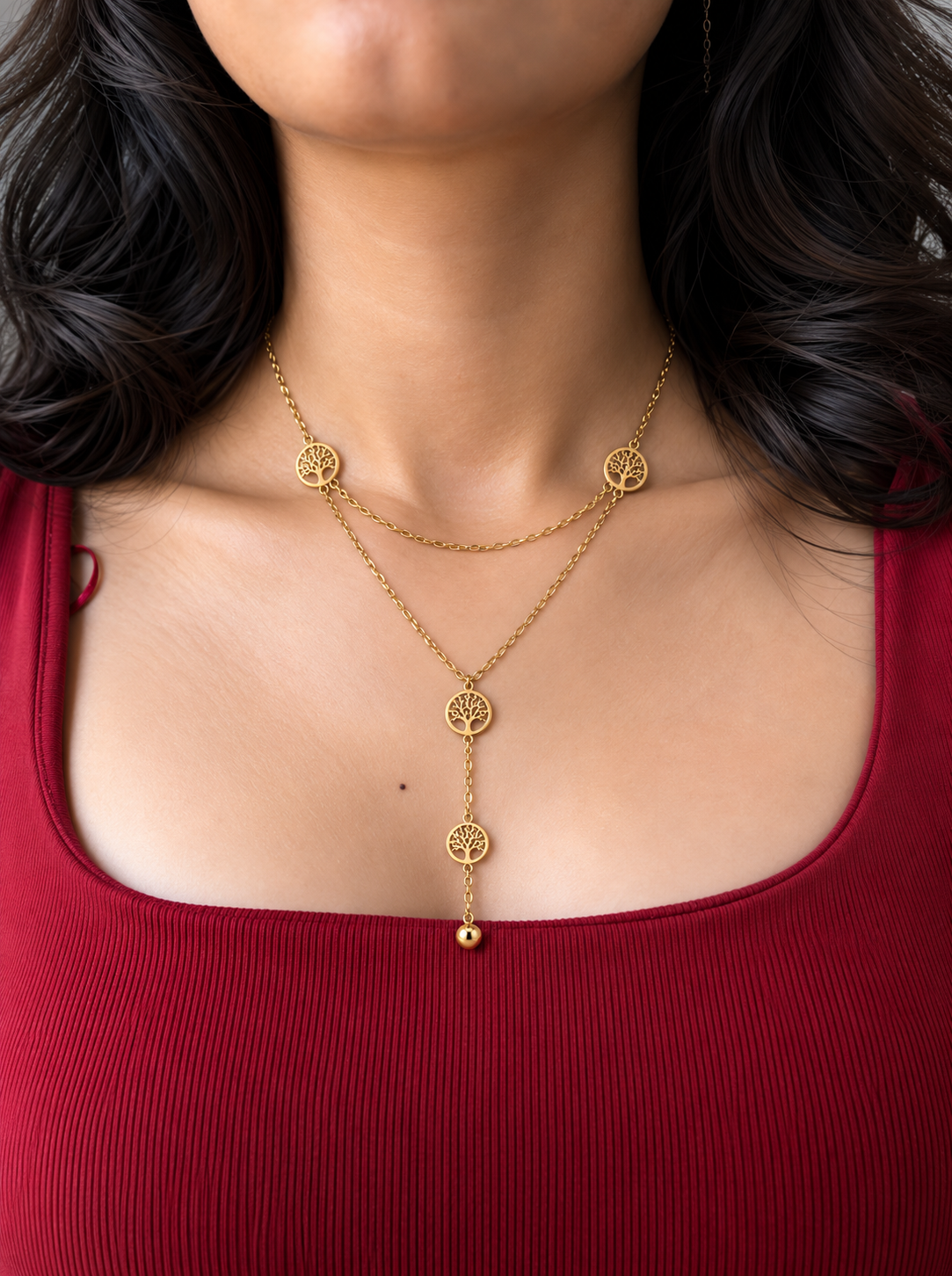 Tree of Life Lariat Necklace