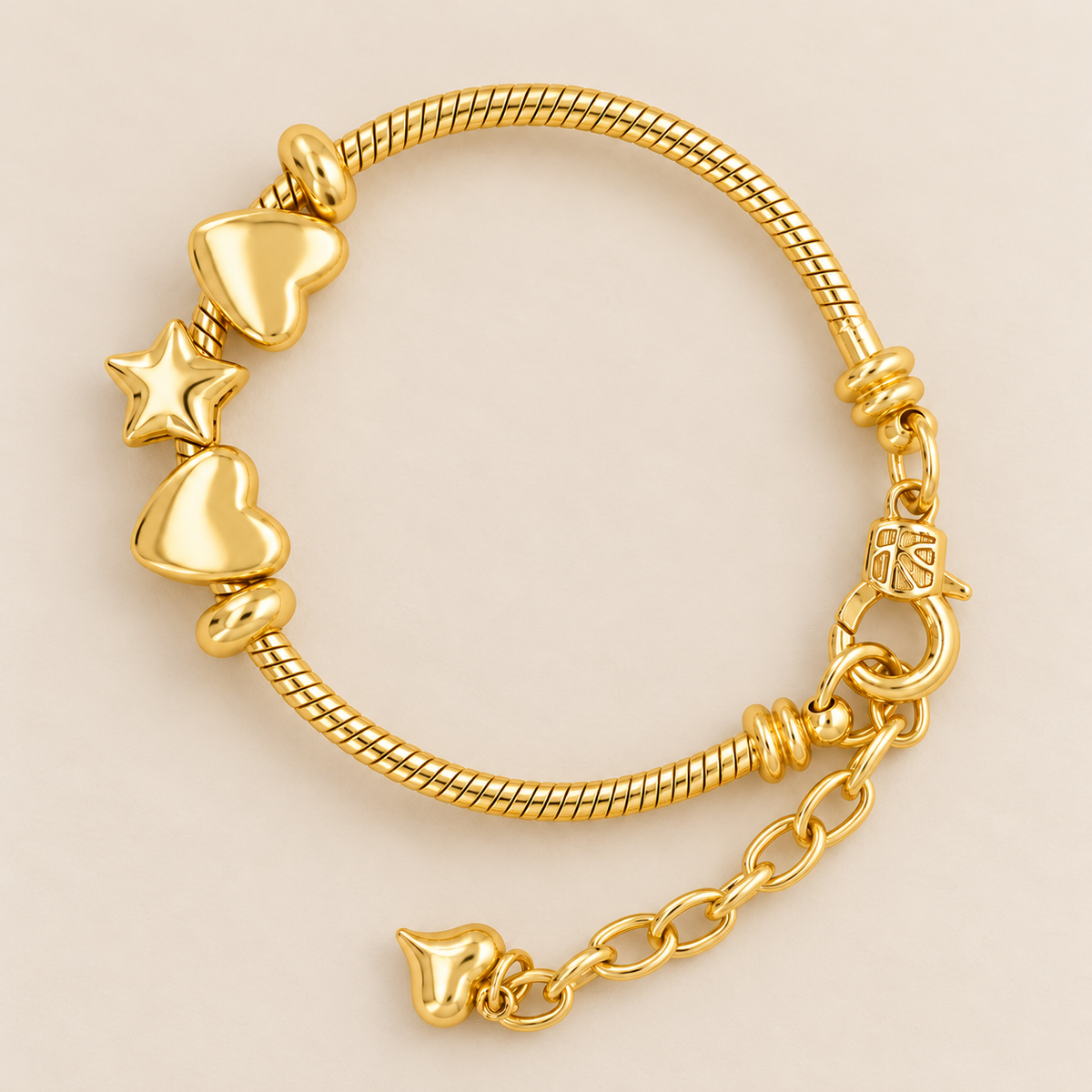 Golden Wish Charm Bracelet