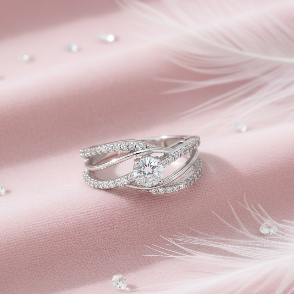 The Luminous Embrace Ring