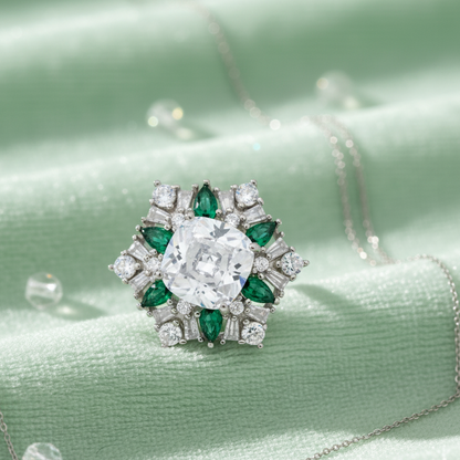 The Emerald Radiance Bloom Ring