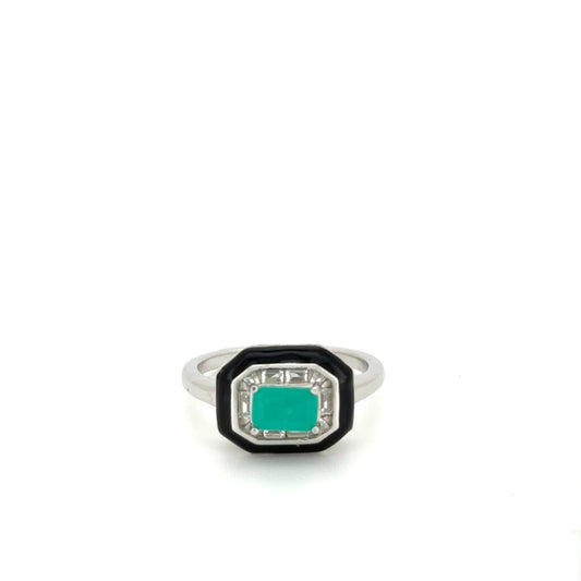 The Midnight Emerald Grandeur Ring
