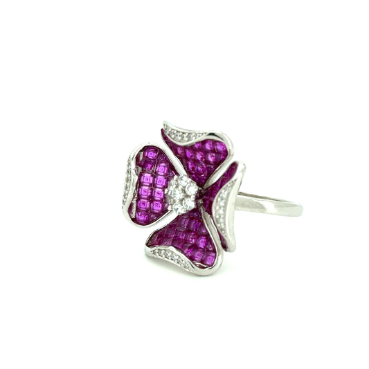 The Fuchsia Petal Bloom Ring
