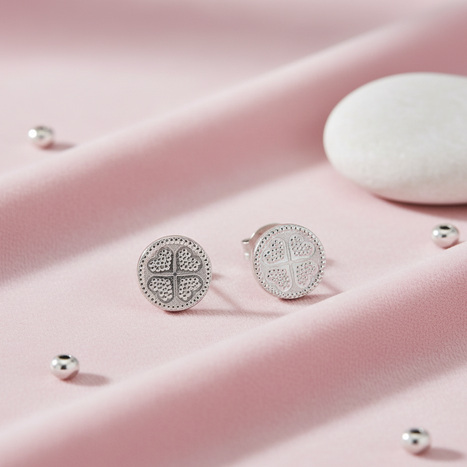 Lucky Charm Disc Studs