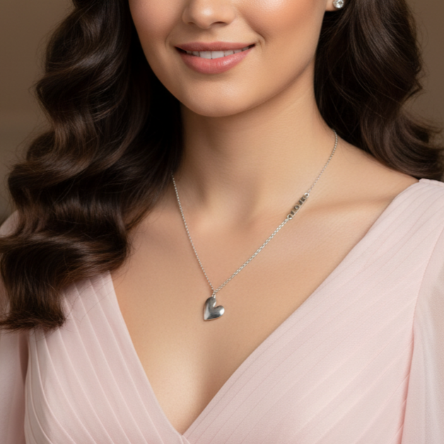 The Sculpted Heart Necklace
