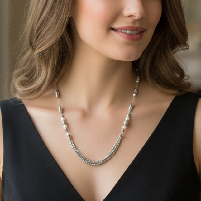 The Beaded Fringe Necklace