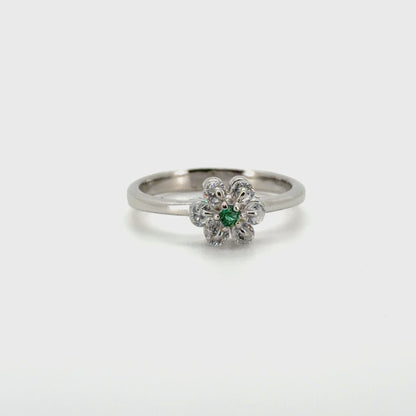 Emerald Blossom Ring