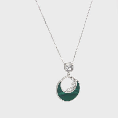 The Celestial Green Charm Necklace