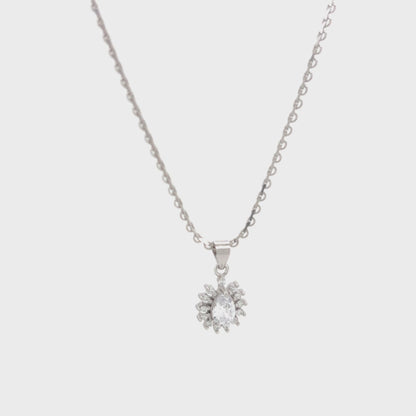 The Solitaire Halo Necklace