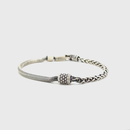Artisan Forge Silver Bracelet