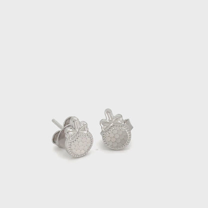Tropical Glow Pineapple Stud Earrings
