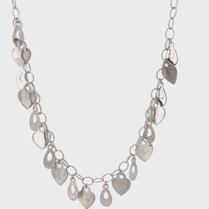 The Dangling Heart and Teardrop Necklace