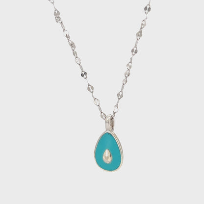 The Enamel Teardrop Necklace