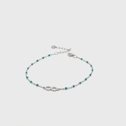 Azure Flow Infinity Bracelet