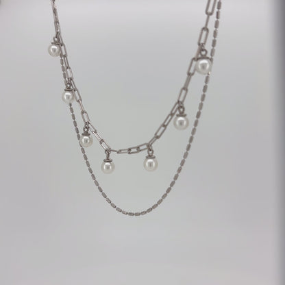 The Layered Pearl Necklace
