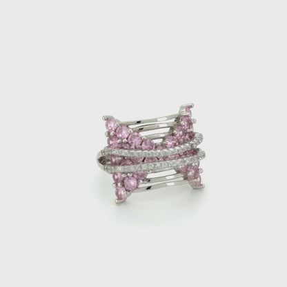 The Pink Papillon Embrace Ring