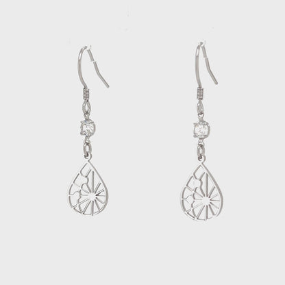 Starlit Dewdrop Hook Earrings