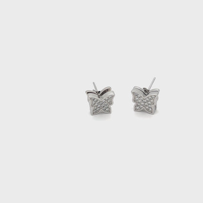 Glimmerwing Butterfly Stud Earrings