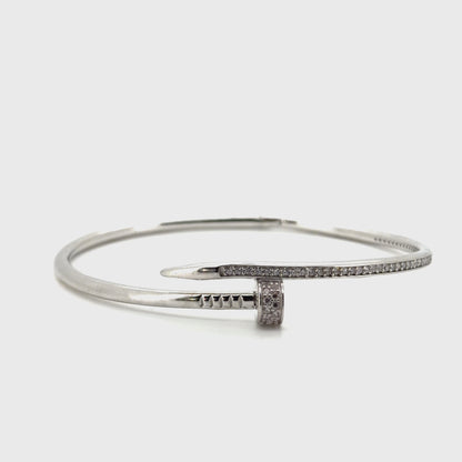 Urban Edge Diamond Nail Bracelet