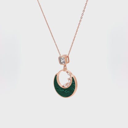 The Celestial Green Charm Necklace