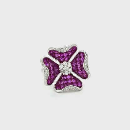 The Fuchsia Petal Bloom Ring