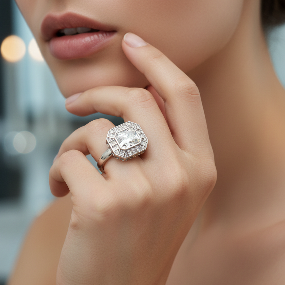 The Grand Emerald-Cut Statement Ring