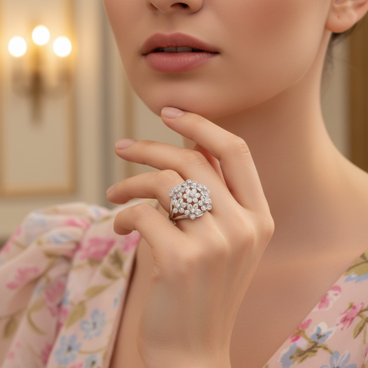 Floral Cascade Ring